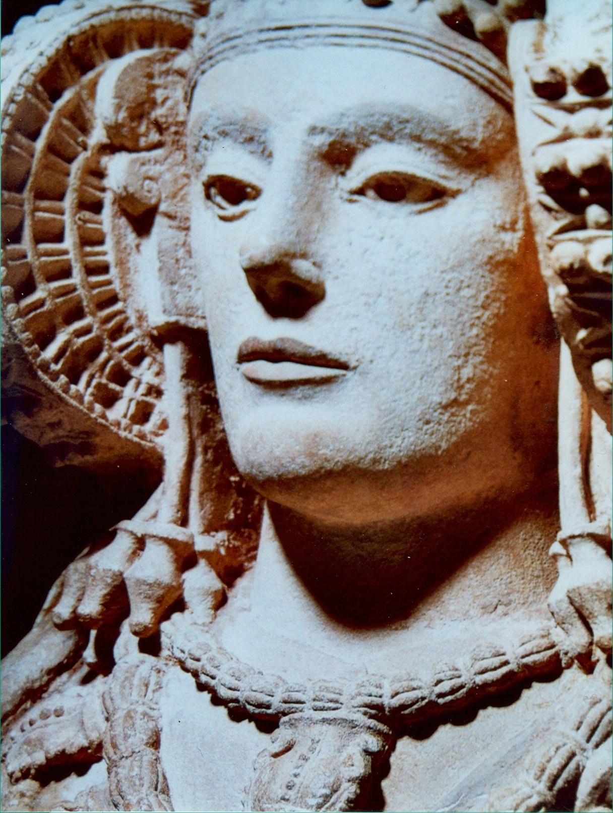 Fotografía original de la Dama de Elche